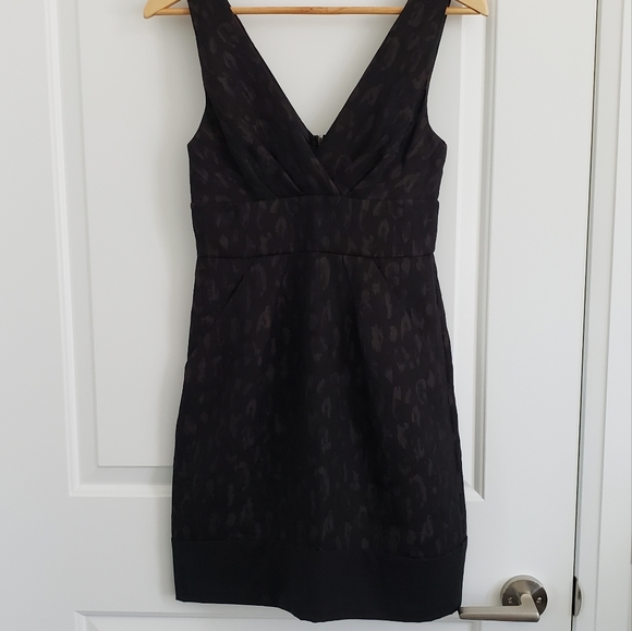BCBG Black-Brown Cocktail Dress - Size 0 - Picture 9 of 16
